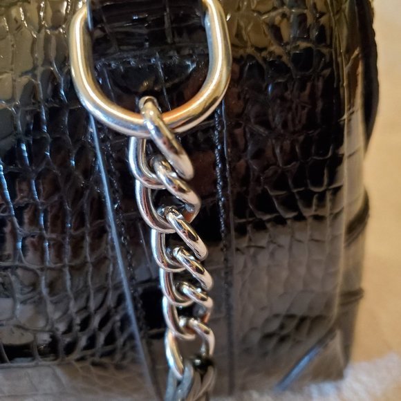 LIZ CLAIBORNE Croc-Pattern Mini Handbag - Picture 7 of 11
